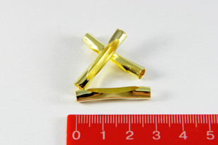 бусины металлические трубочки