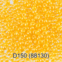 Бисер Чехия " GAMMA" круглый 4 10/ 0 2. 3 мм 5 г 1- й сорт D150 желтый ( 88130 ) 