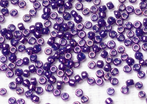 Бисер Япония круглый 15/0 10 г 0461 виноград, металлизированный золотом