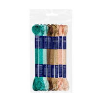 Нитки для вышивания Gamma набор мулине VM- 08 100% вискоза 8 x 8 м №08 Винтажные оттенки